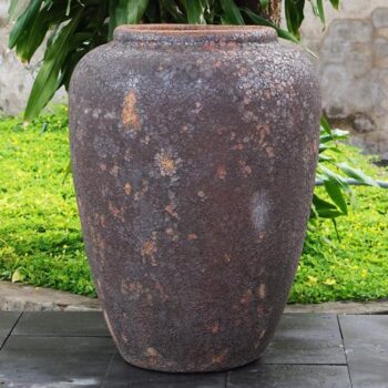 Glazed Ceramic Ishim Vase - Angkor Sunset