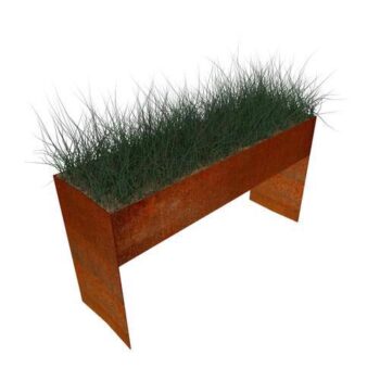 Barium - Corten Steel Rectangular Trough