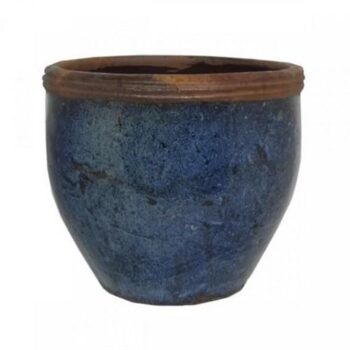 Glazed Ceramic Taiyuan Yakuta Water Jar - Blue