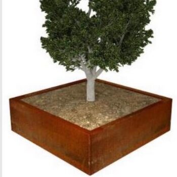 Unus - Corten Steel Square Raised Bed