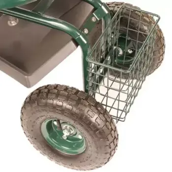 nursery seat on wheels - planting up lot to the grond  42cm