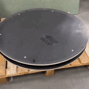 draaiplateau Ø 1060mm hoogte 95mm 2 platen betontriplex met draaikrans