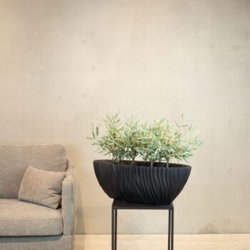 River table vessel, 75x25/25 cm, black (previously article 27950)