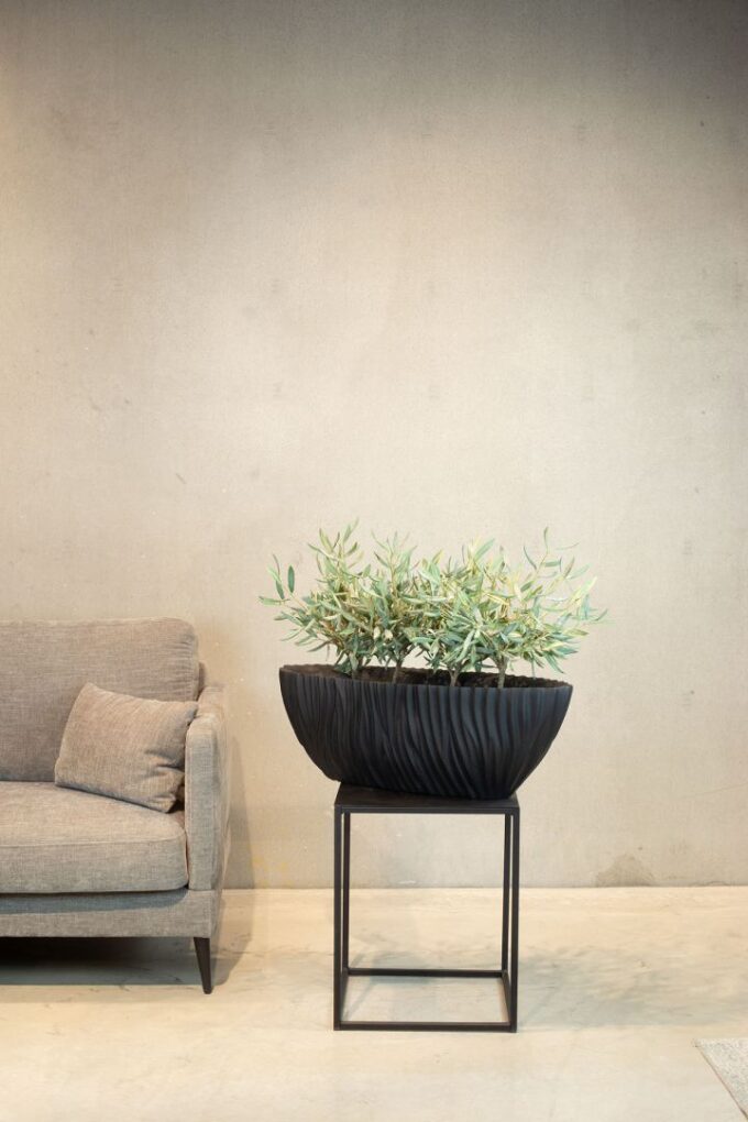 River table vessel, 75x25/25 cm, black (previously article 27950)