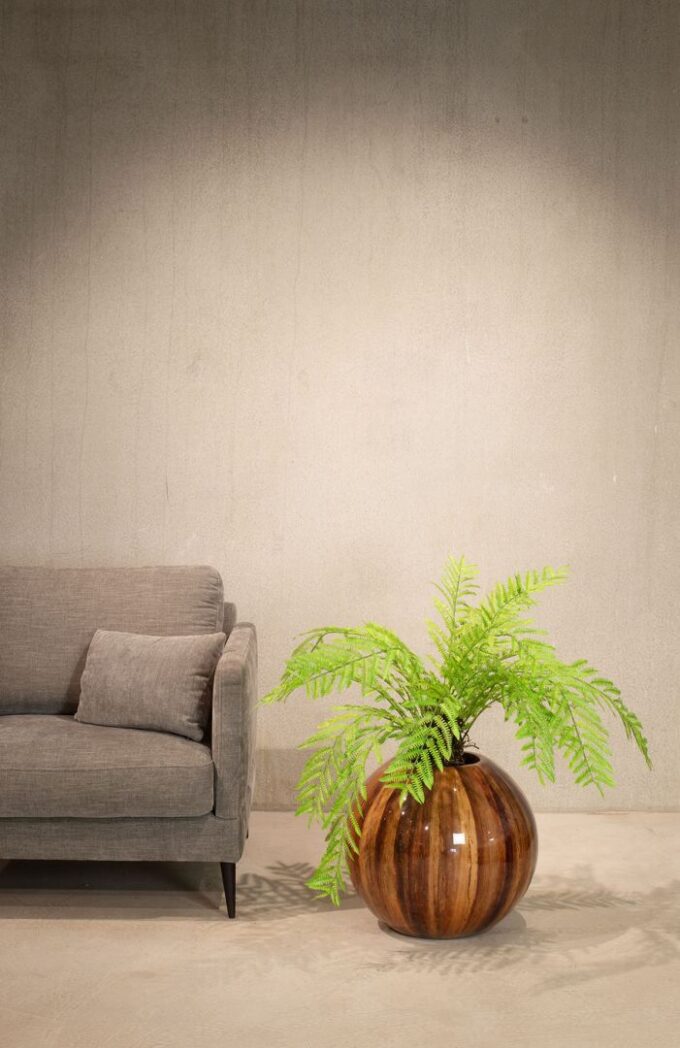 Banana planter Globe, Ø 50 cm, height 40 cm, banana bark