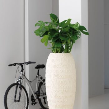 Welcome floor vase, Ø 52 cm, height 120 cm, natural