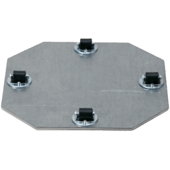 Wheelplates Fixed Castor 4 x 8 mm (45 kg. max load capacity)