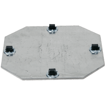 Wheelplates Fixed Castor 4 x 8 mm (max. 45 kg. load capacity)
