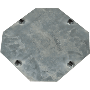 Wheelplates Fixed Castor 4 x 8 mm (45 kg. max load capacity)