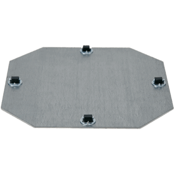 Wheelplates Fixed Castor 4 x 8 mm (45 kg. max load capacity)