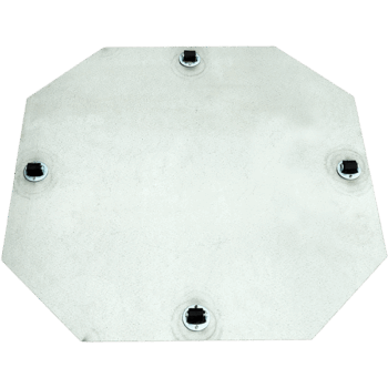 Wheelplates Fixed Castor 4 x 8 mm (45 kg. max load capacity)