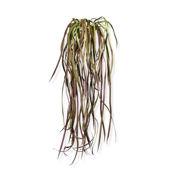 Zeegras kunst hangplant  - burgundy