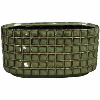 Planter Stian moss green D26x13 H13