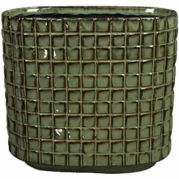 Planter Stian moss green D26x13 H24