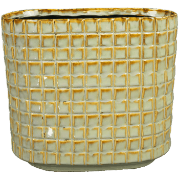 Planter Stian soft jade D26x13 H24