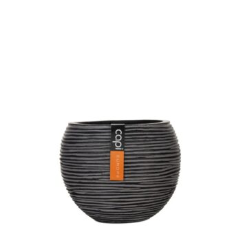 Vase ball Rib 12x10 anthracite