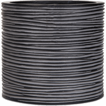 Vase cylinder Rib, anthracite
