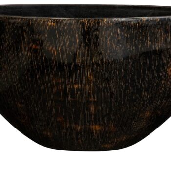 Planter Niene black gold D59x26 H35