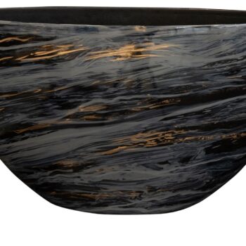 Planter Niene marble black D59x26 H35