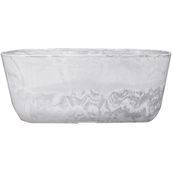 Planter Palermo marble cloud D35x16 H15