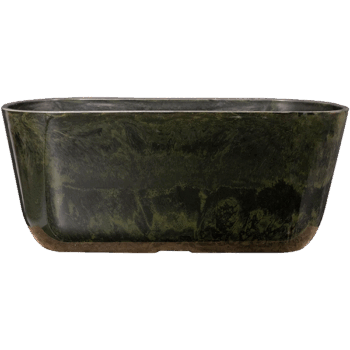 Planter Palermo marble green D35x16 H15