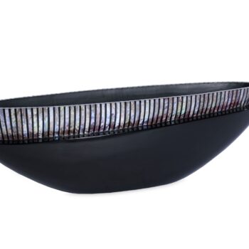 Vase in Vase Oval Black