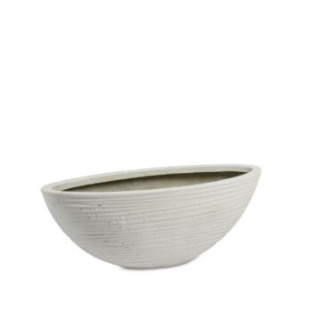 Curved Oval White