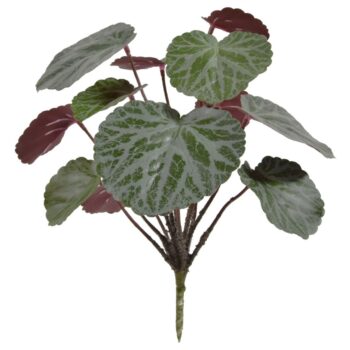Saxifraga kunstplant  - groen/rood