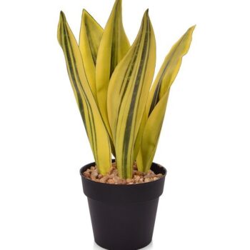 Sansevieria kunstplant  geel-groen