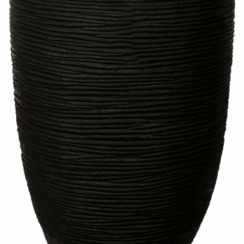 Vaas elegant laag Rib NL 34x46 zwart