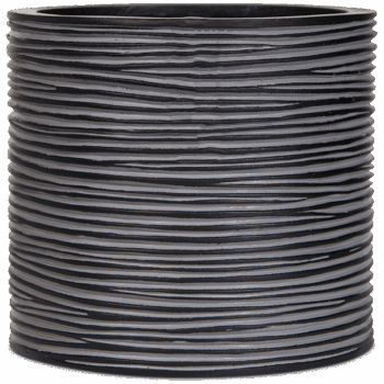 Vase cylinder Rib, anthracite