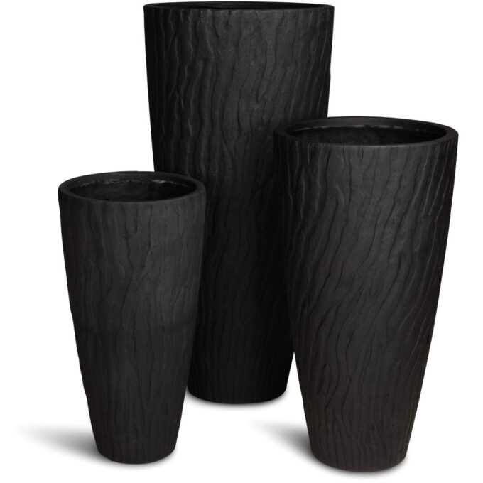 Talon floor vase, Ø 57 cm, height 120 cm, black