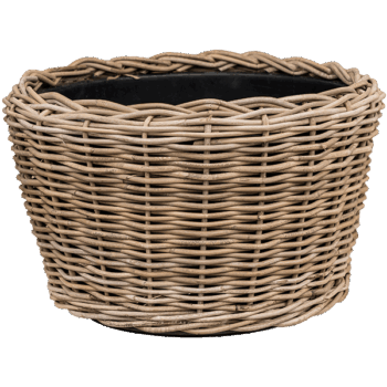 Drypot Rattan Round grey