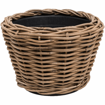 Drypot Rattan Round grey