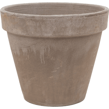 Terra Cotta Flowerpot Grey