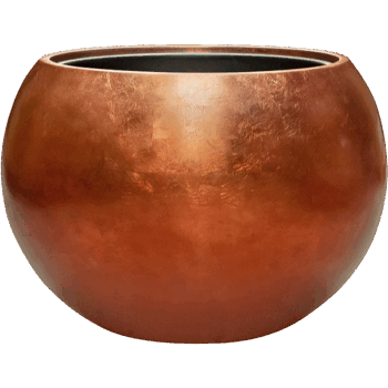 Baq Metallic Silver leaf Globe Matt Copper (with liner)