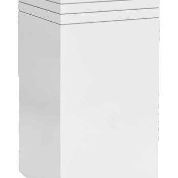 Baq Line-Up Square Matt White (with liner and wheelplate)