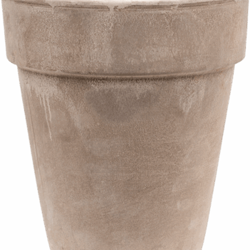 Terra Cotta Flowerpot High Grey