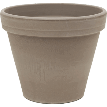 Terra Cotta Flowerpot Grey