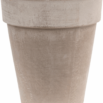 Terra Cotta Flowerpot High Grey