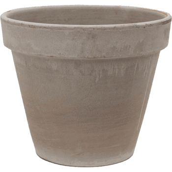 Terra Cotta Flowerpot Grey