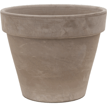 Terra Cotta Flowerpot Grey
