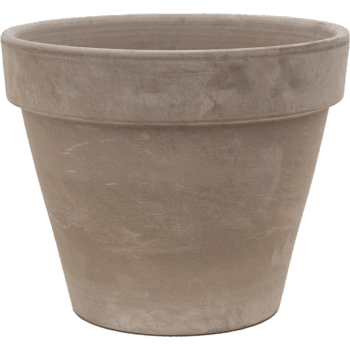 Terra Cotta Flowerpot Grey