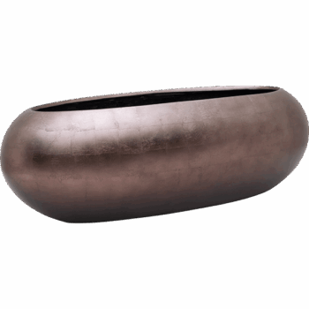 Baq Metallic Silver leaf Boat Matt Coffee