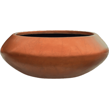 Baq Metallic Silver leaf Bowl Ufo Matt Copper