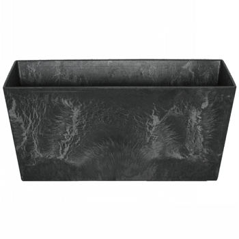 Balcony planter Ella black D37x17 H17