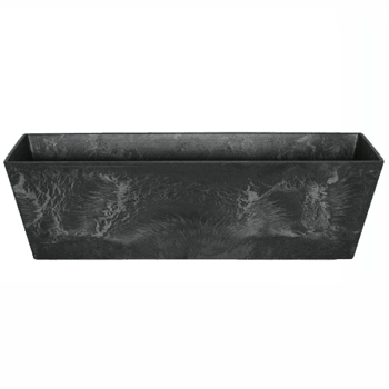 Balcony planter Ella black D74x17 H17