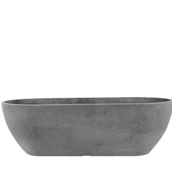 Balcony planter Nova concrete grey D55x16 H17