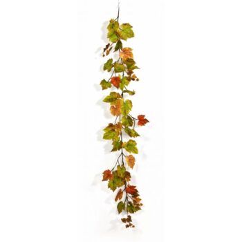 Autumn grape leaf garland
