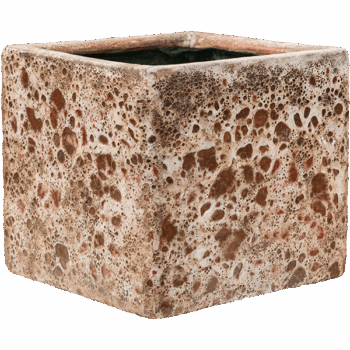 Baq Lava Cube Relic Pink (glazed inside)